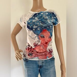 Artistic Graphic Short Sleeve Tee